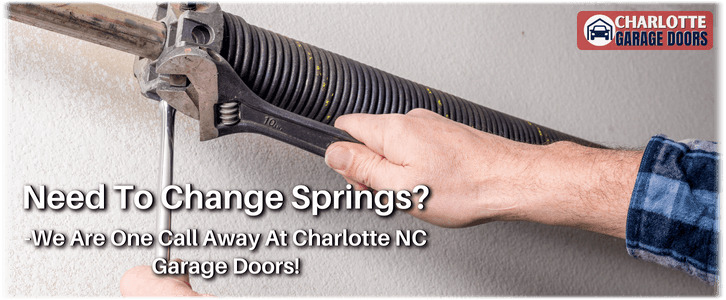 Broken Garage Door Spring Charlotte NC